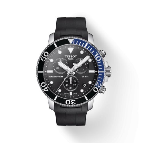 Tissot Seastar 1000 Chronograph Quartz 45.5 Stainless Steel / Black / Rubber